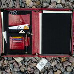 Candide // Leather Documents Folder // Red