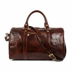 The Ambassadors // Small Leather Overnight Bag // Brown (Brown)