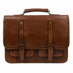 A Midsummer Night's Dream // Leather Briefcase Backpack // Cognac Brown (Cognac Brown)