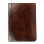 Candide // Leather Documents Folder // Brown + Red lining