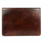 Candide // Leather Documents Folder // Brown + Red lining