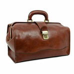 David Copperfield // Small Leather Doctor Bag // Brown + Red