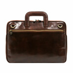 Brave New World // Leather Briefcase // Dark Brown