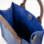 The Republic // Leather Tote Bag // Blue