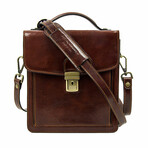 Walden // Small Leather Briefcase // Brown (Brown)