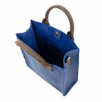 The Republic // Leather Tote Bag // Blue