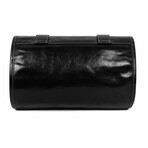 Dracula // Leather Hanging Wash Bag Toiletry Bag // Black (Black)