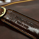 Brave New World // Leather Briefcase // Dark Brown