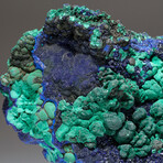 Natural Azurite With Malachite Cluster + Acrylic Display Stand