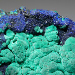 Natural Azurite With Malachite Cluster + Acrylic Display Stand