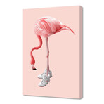 Sneaker Flamingo (12"W x 8"H x 0.75"D)