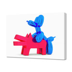 When Balloon Dog Meets Keith Haring Dog (8"W x 10"H x 0.75"D)