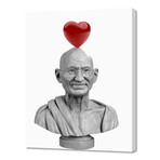 LOVE GHANDI (10"H x 8"W x 0.75"D)