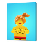 Lego Girl Gone Wild (10"H x 8"W x 0.75"D)