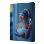 Starry Night Girl (12"W x 8"H x 0.75"D)