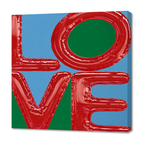 LOVE - Baloon (12"W x 12"H x 0.75"D)