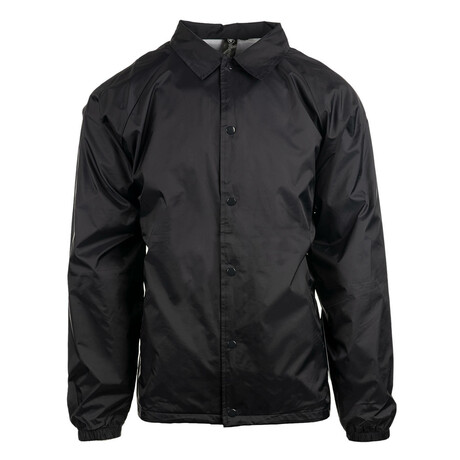 Nylon Coach Jacket // Black (S)