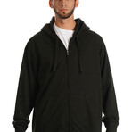 French Terry Hoodie // Black (L)