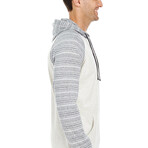 Jersey Hoodie// Heather Ecru (M)