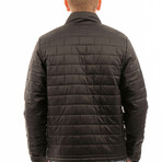 Quilted Puffer Jacket // Black (S)