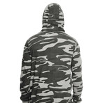 French Terry Hoodie // Gray Camo (M)
