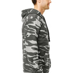 French Terry Hoodie // Gray Camo (M)