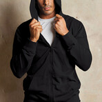 French Terry Hoodie // Black (L)