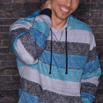 Fleece Pullover // Light Blue + Black (S)