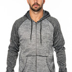 Full Zip // Heather Gray + Heather Charcoal (3XL)