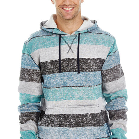 Fleece Pullover // Light Blue + Black (S)