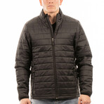 Quilted Puffer Jacket // Black (S)
