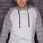 Jersey Hoodie// Heather Ecru (M)