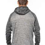 Full Zip // Heather Gray + Heather Charcoal (3XL)
