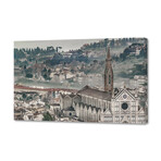 Aerial View Historic Center of Florence, Italy (12"H x 8"W x 0.75"D)