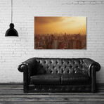 Sunset Over Bangkok Downtown (12"H x 8"W x 0.75"D)