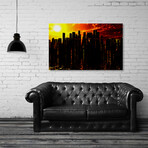 Futuristic City (12"H x 8"W x 0.75"D)