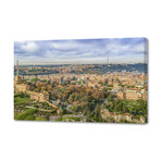Vatican Gardens Aerial View, Rome, Italy (12"H x 8"W x 0.75"D)