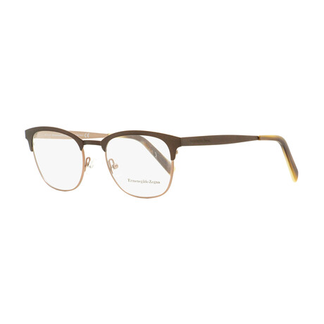 Ermenegildo Zegna Classic Eyeglasses // Matte Brown + Horn