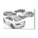 BMW M3 (4Generations) (8"H x 12"W x 0.75"D)