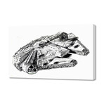 Millenium Falcon (8"H x 12"W x 0.75"D)