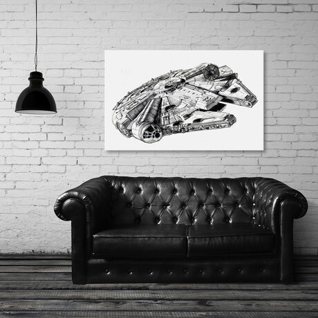 Millenium Falcon (8"H x 12"W x 0.75"D)