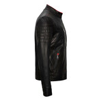 Cornelius Leather Jacket // Black (2XL)