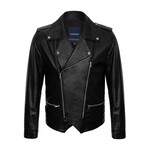 Steven Leather Jacket // Black (3XL)