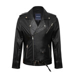 Matty Leather Jacket // Black (XL)