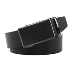 Tyson Ratchet Dress Belt + Click Sliding Buckle // Black