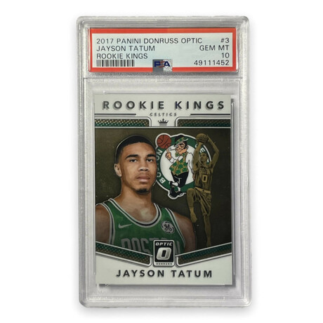 Jayson Tatum // 2017 Donruss Optic Rookie Kings // Rookie Card // PSA 10 Gem Mint