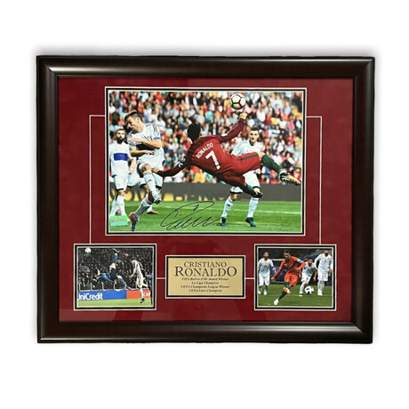 Cristiano Ronaldo // Portugal // Signed Photograph + Framed