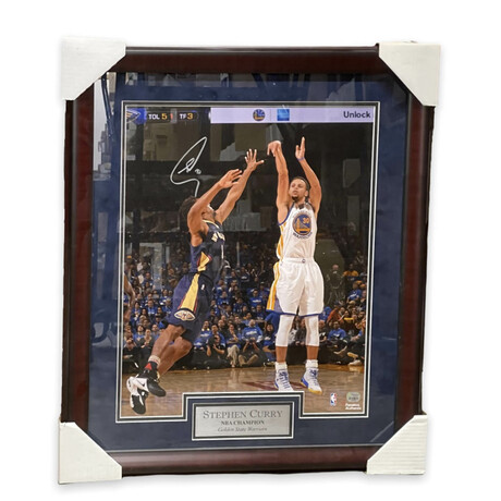 Stephen Curry // Golden State Warriors // Signed Photograph + Framed