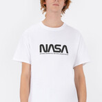 Black NASA Worm Definition T-Shirt // White (Small)