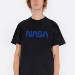 Blue NASA Worm T-Shirt // Black (Small)